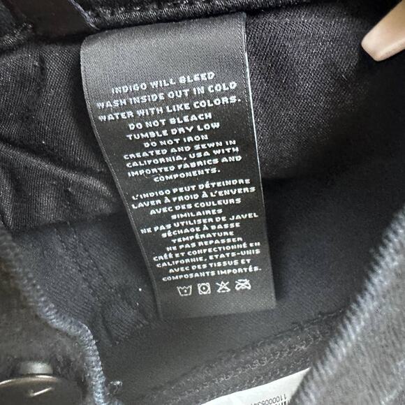 J Brand Revolve Women's Overexposure Distressed Black Ankle Capri Jeans‎ Size 26 - Picture 8 of 11